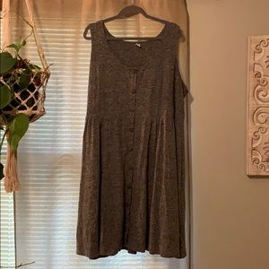 Old navy heathered grey button up dress size 3x